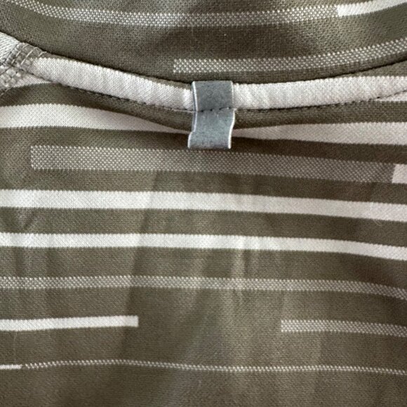 Nike Womens Dri-FIT Striped Half-Zip Pullover Long Sleeve Top - Picture 4 of 11